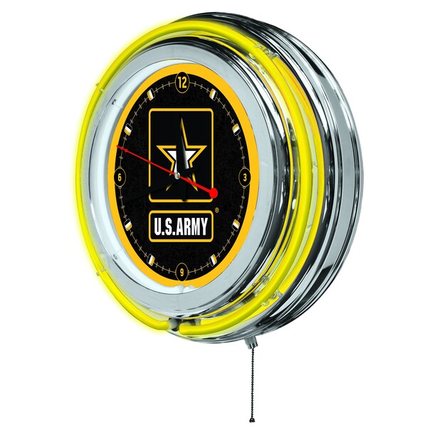 United States Army Double Neon 15 Clock